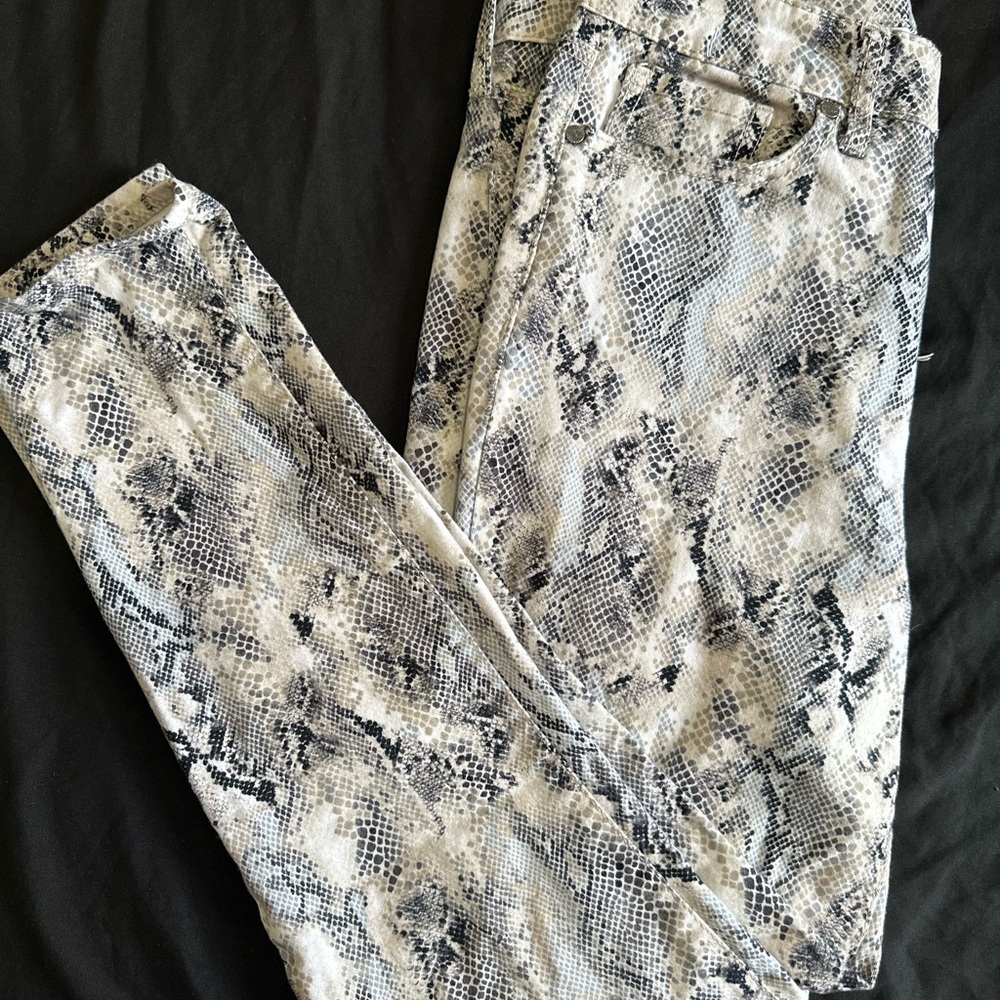 Snakeskin Print Pants